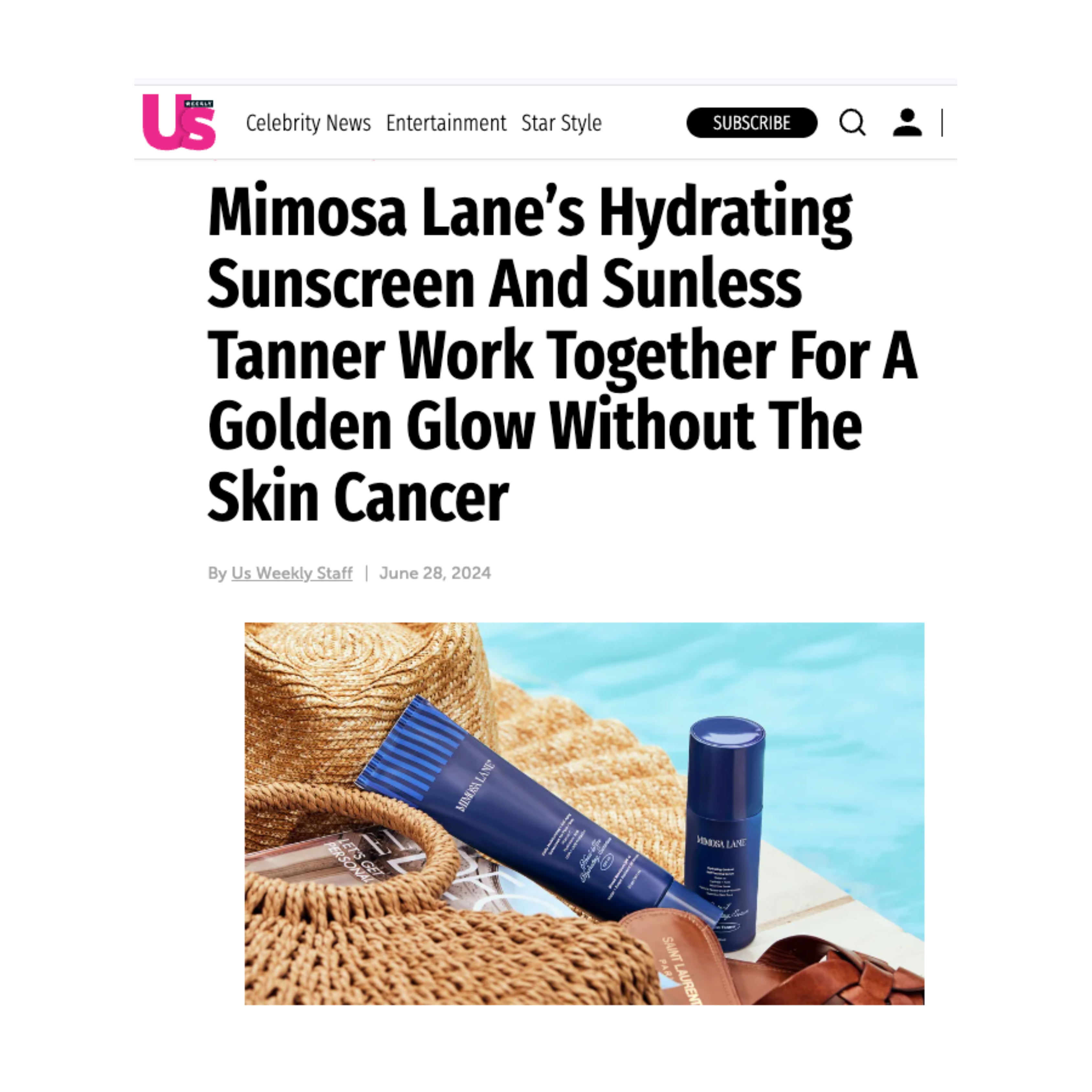 Us Weekly press feature